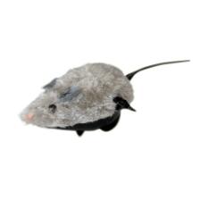 Kurmalı Peluş Fare Kedi Oyuncağı 8X5X5Cm