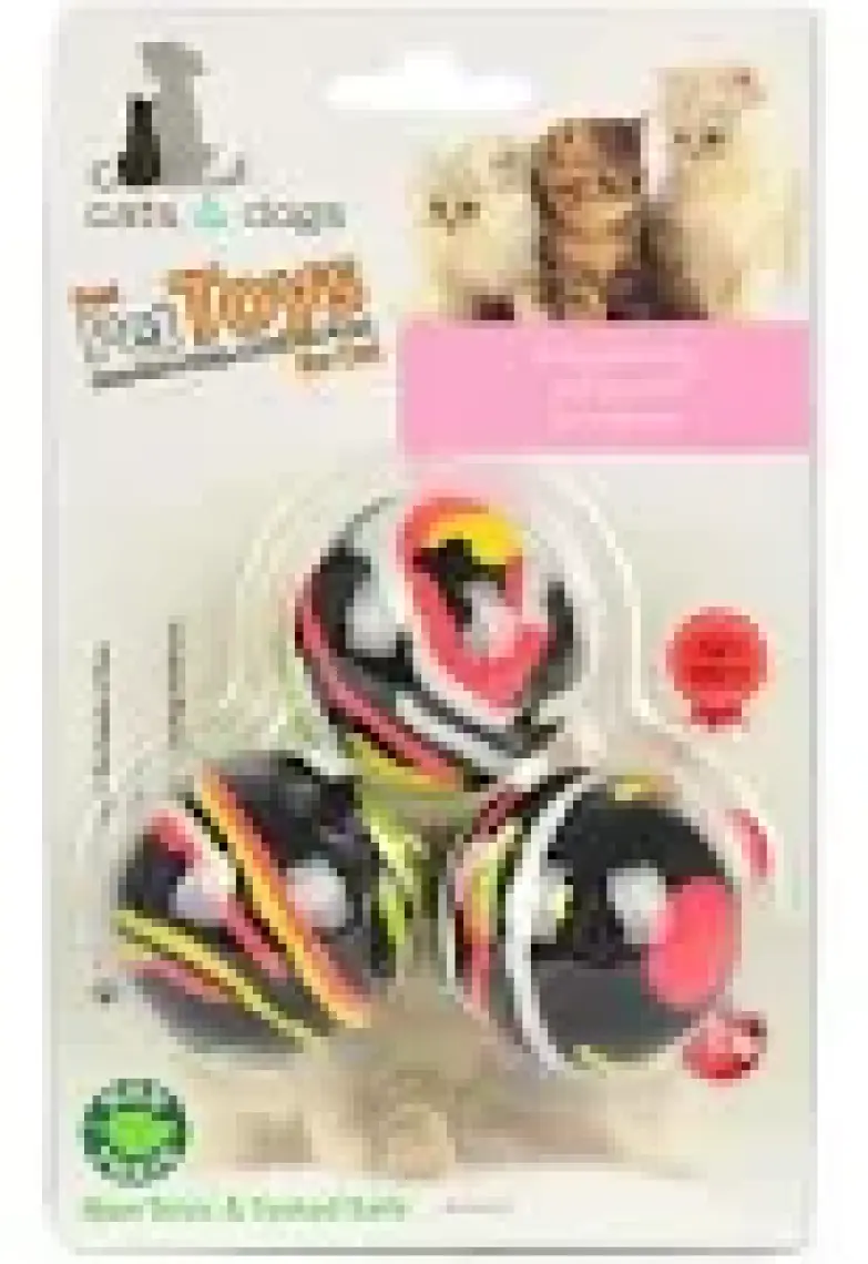 Best Pet Toys Kedi Oyun Topu Yumuşak Üçlü 13 cm