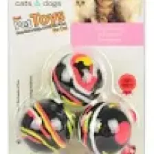 Best Pet Toys Kedi Oyun Topu Yumuşak Üçlü 13 cm