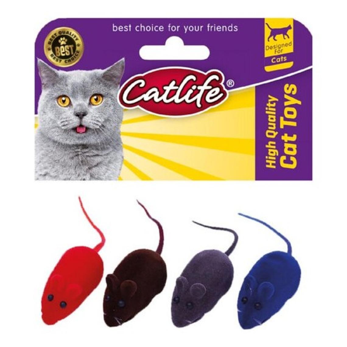 Catlife  Kediler İçin Oyuncak Fare 4'lü