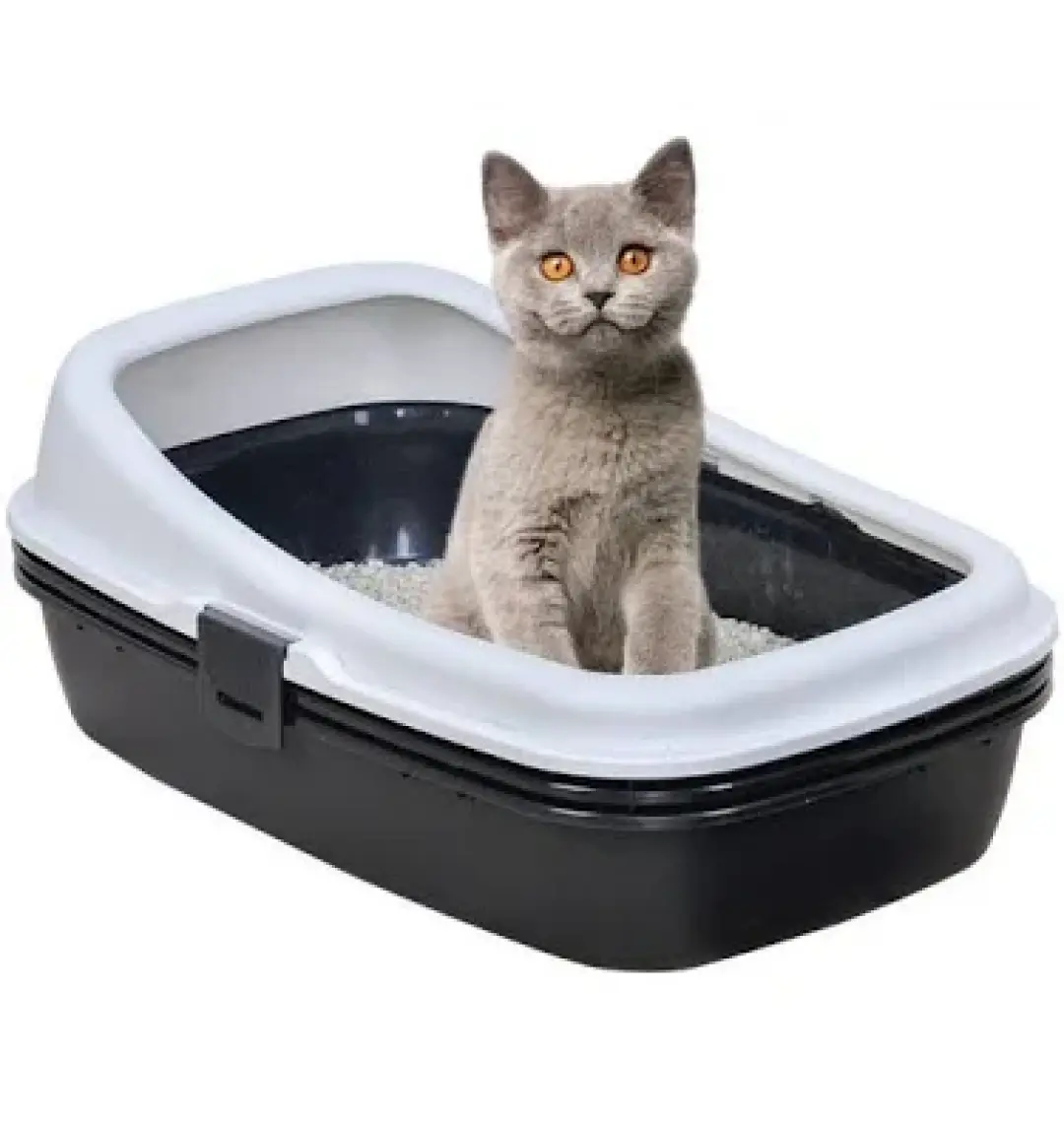 Plastart PT-300 Elekli Açık Kedi Tuvaleti Bej Kahve