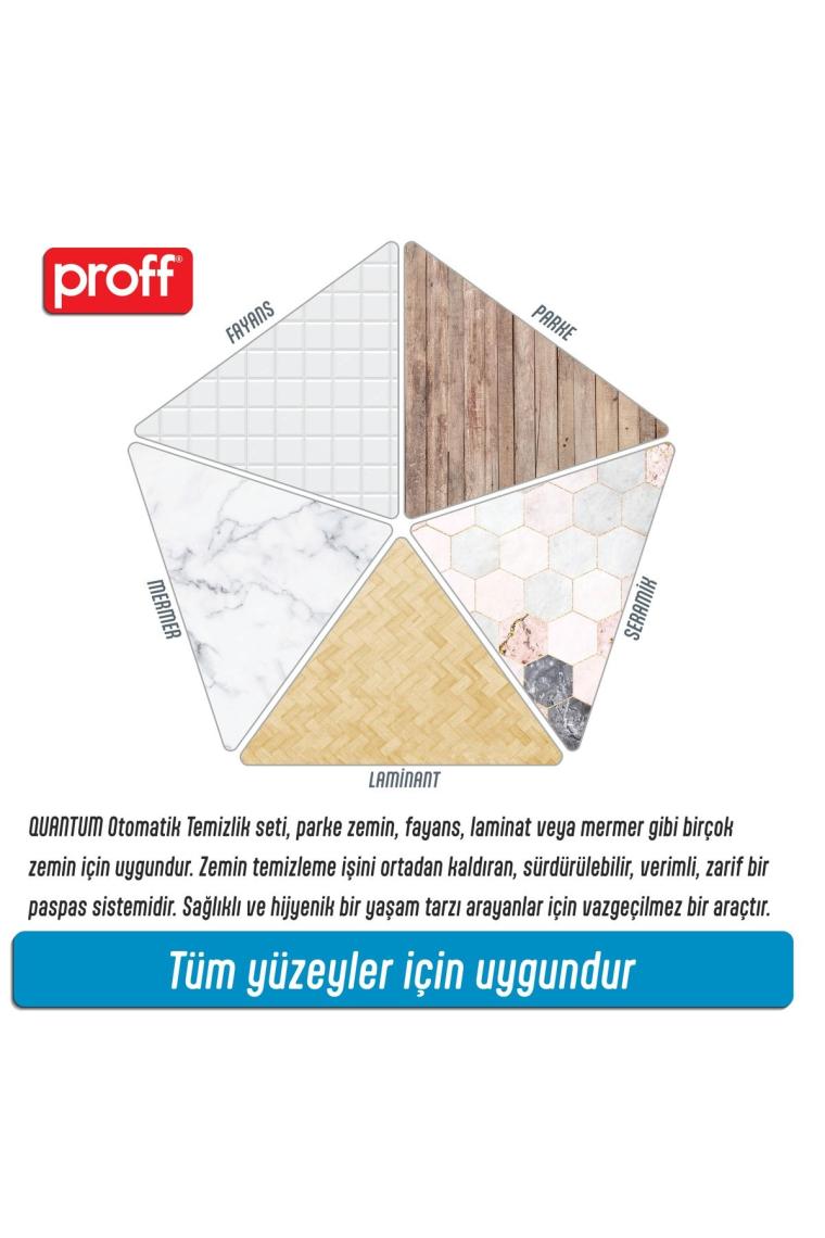 Quantum Siyah Döner Başlıklı Temizlik Seti