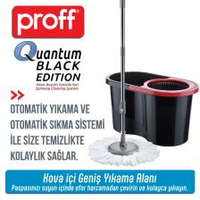 Quantum Siyah Döner Başlıklı Temizlik Seti