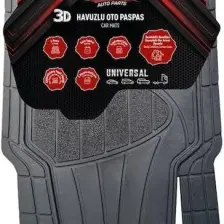 Universal 3D Havuzlu Siyah 5 Parça Tüm Araçlara Uyumlu Paspas