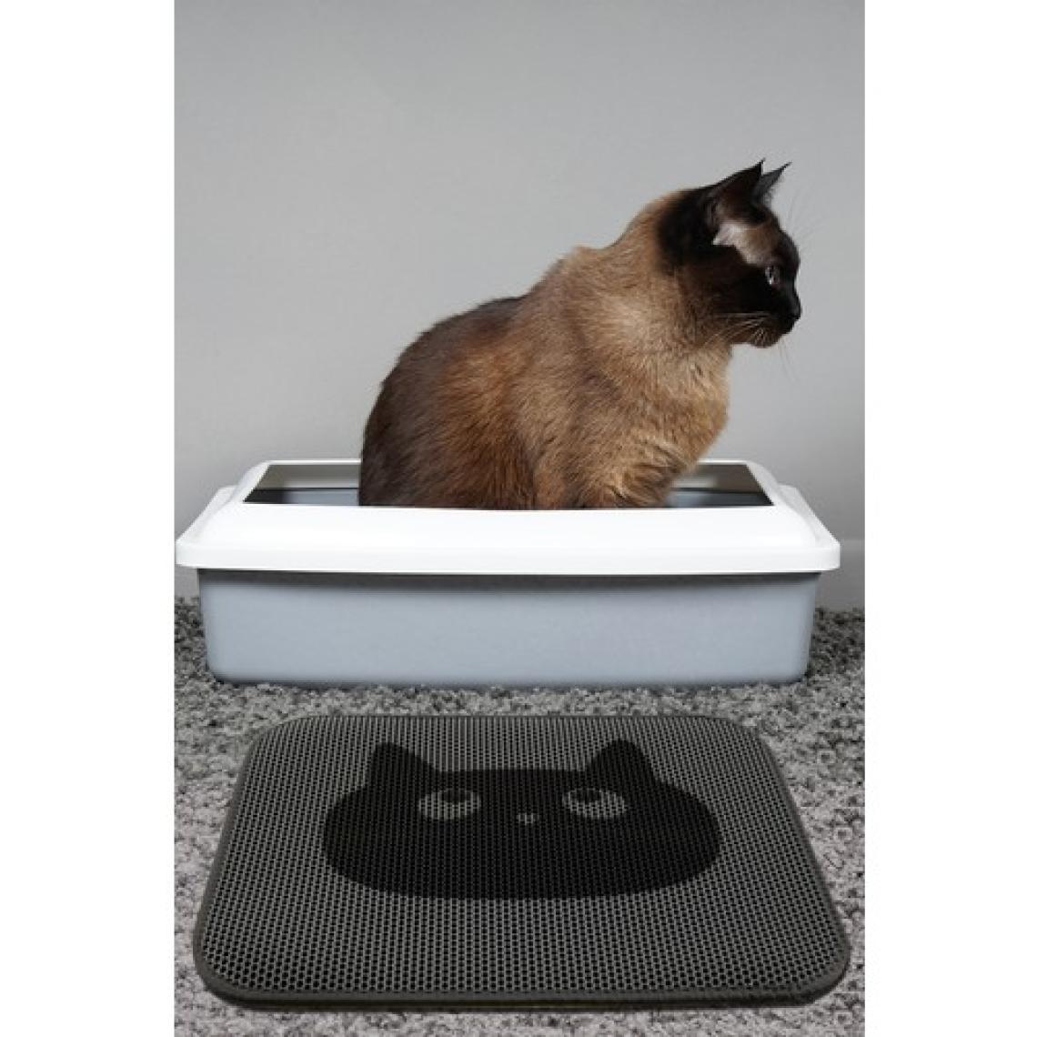 Chilai Home Simple Kedi Kumu Paspası Gri Elekli Tuvalet Önü Paspası 45x60