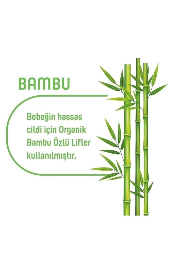 Pure Baby Organik Bambu Özlü 60 Yaprak 12'li Paket Islak Mendil