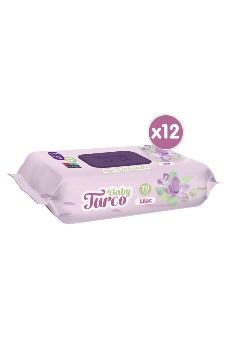 Leylak Kokulu Islak Bebek Havlusu 12x70 Adet