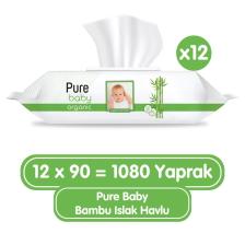 Organik Bambu Özlü Islak Havlu 12×90 (1080 YAPRAK)