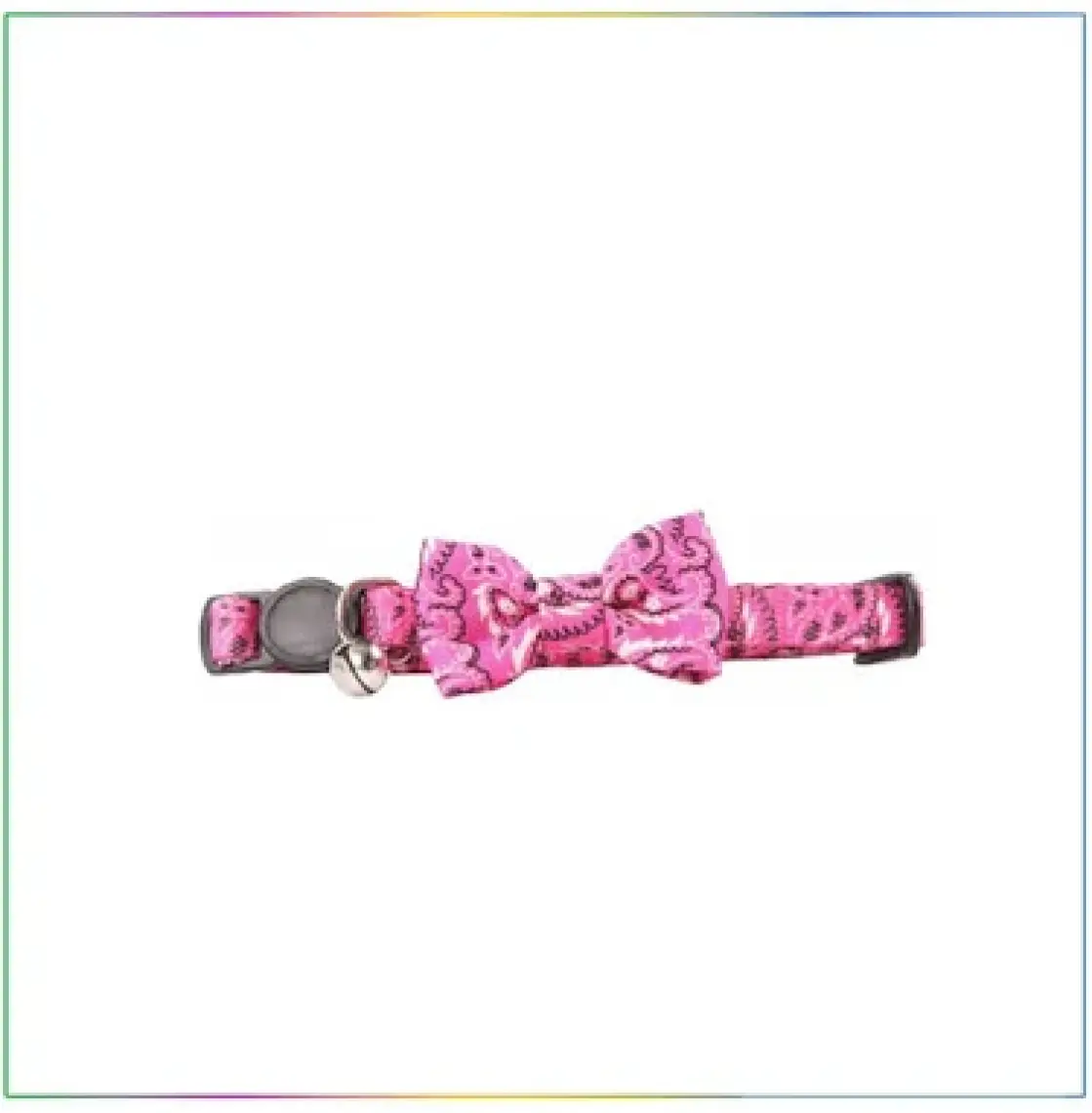 Pawise Papyonlu Kedi Boyun Tasması Pembe