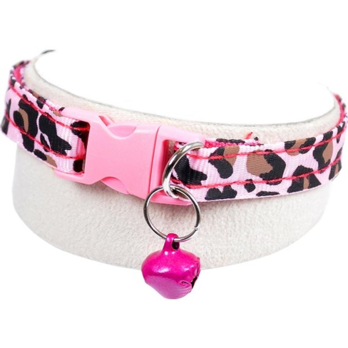 X-Perk Leopar Desenli Zilli Kedi Köpek Tasması 2'li Set
