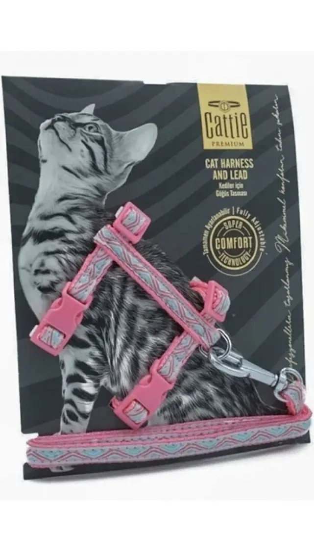 Cattie Özel Desenli Dokumadan El Yapımı Kedi Boyun Tasması