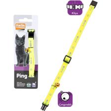 Karlie Kedi Tasması Çıng. 30Cm Sarı