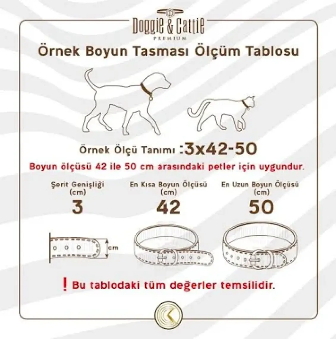 Cattie Deriden El Yapımı Reflektörlü Kedi Boyun Tasması