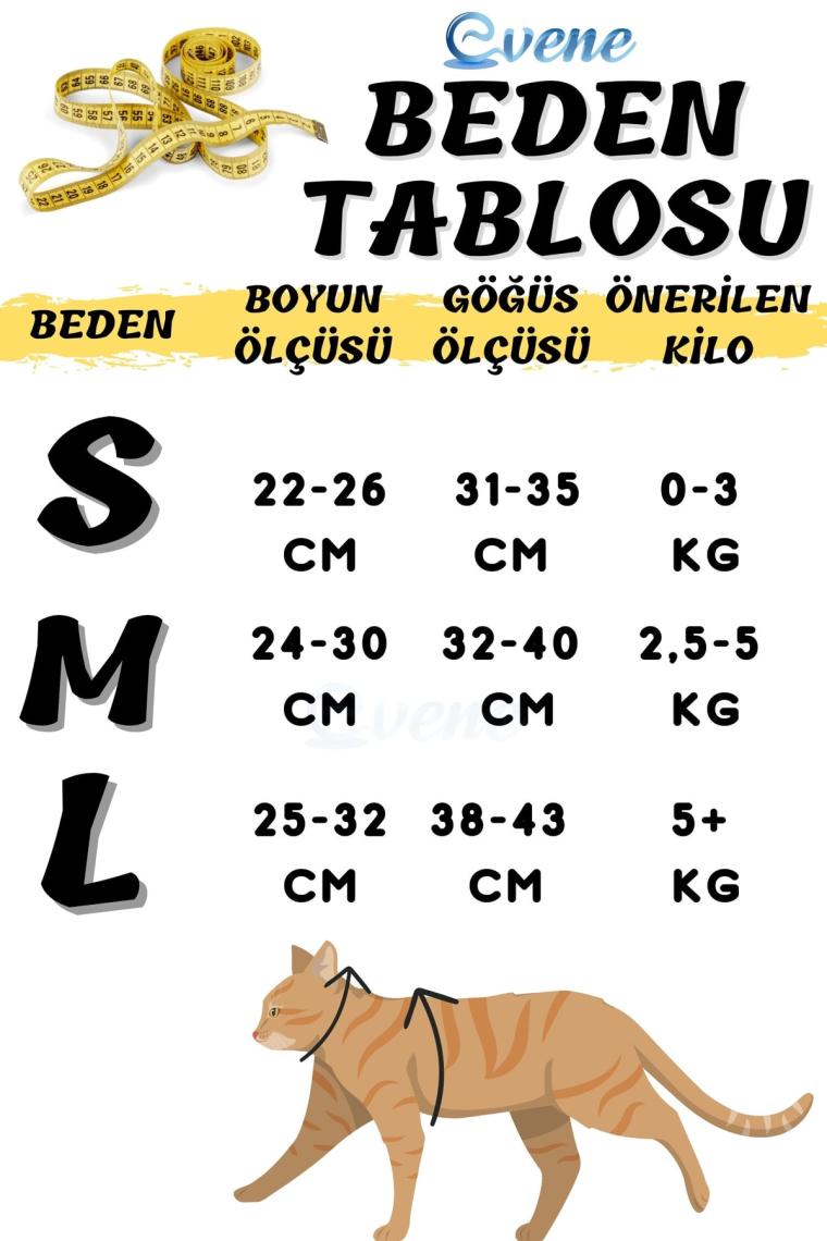 Kedi Tasması Göğüs Boyun Tasma Seti Sevk Kayışlı Terletmeyen Nefes Alan Reflektörlü Tasma L Pembe