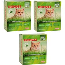Catmozz Yavru ve Yetişkin Kediler Için Büyük Boy Organik Topraksız Kedi Çimi Seti 3 Adet