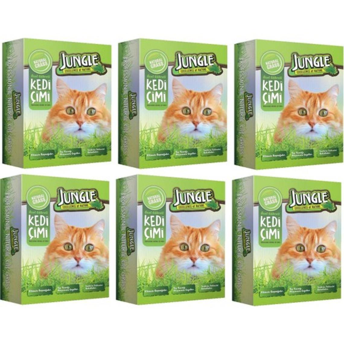 Jungle Kedi Çimi Kutulu (Fileli) (6 Adet)