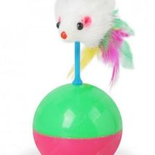 Kedi Oyuncağı Tüylü Fare Hacıyatmaz Topu