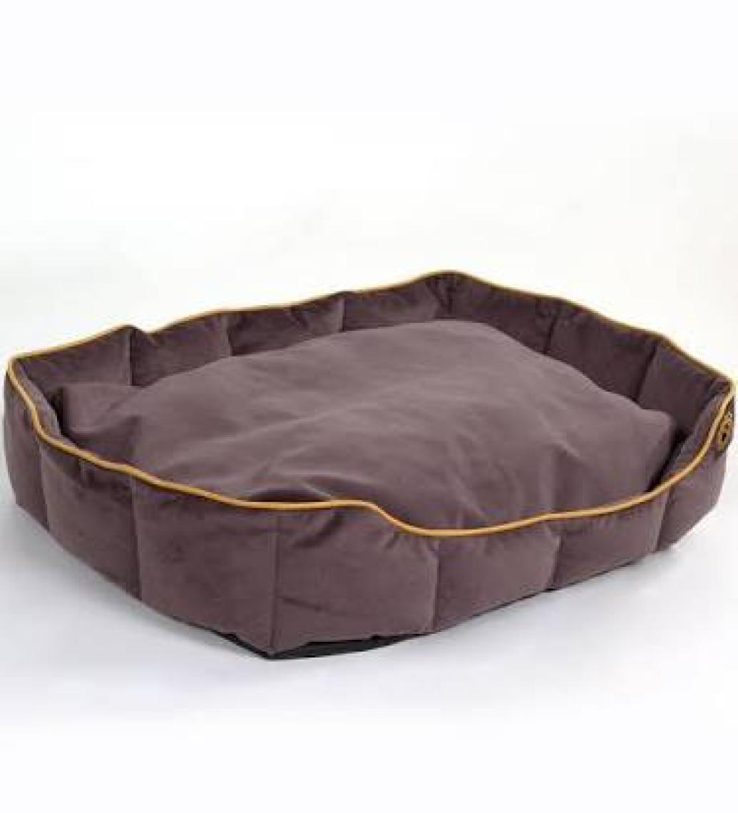 Homedius Maksim Kadife Yıkanabilir Kedi Köpek Yatağı 60x80x17 cm