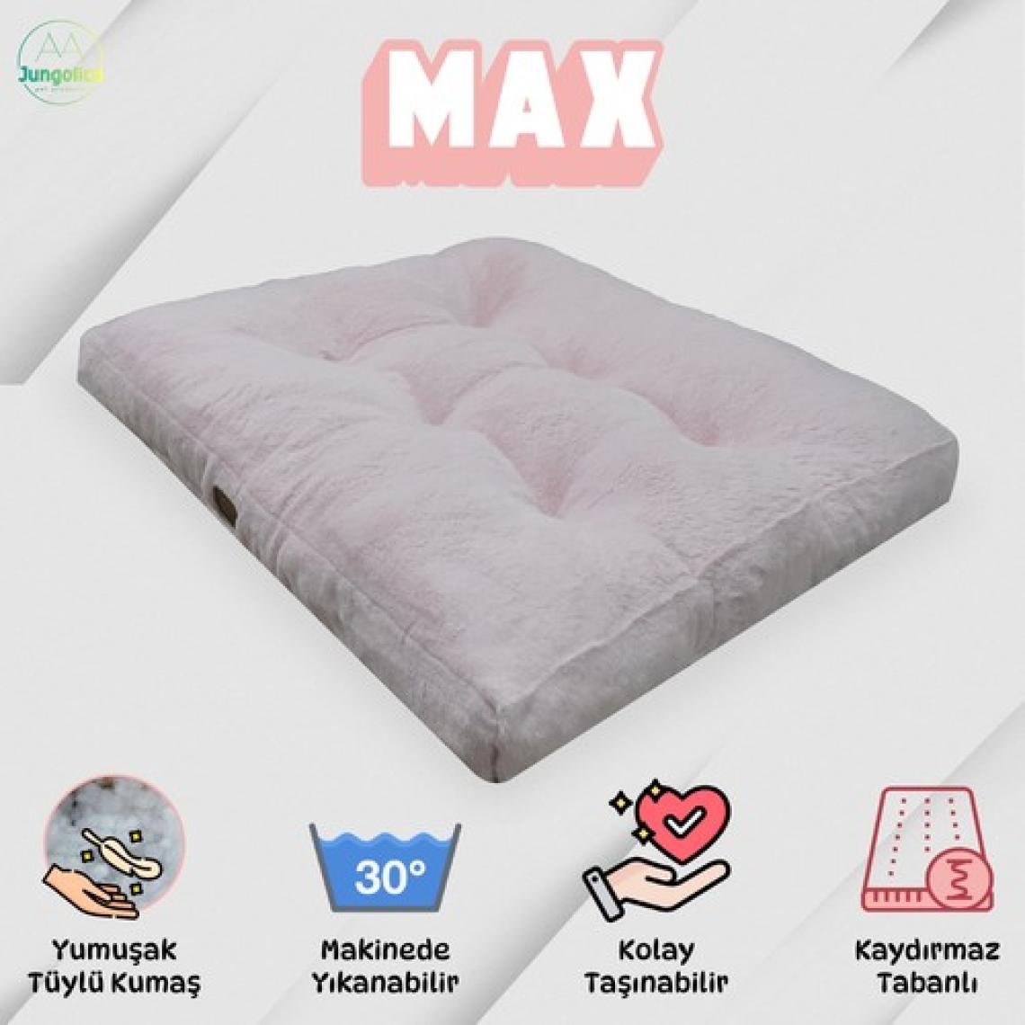 Max, Ultra Yumuşak, Kaydırmaz Tabanlı, Konforlu Kedi ve Köpek Minderi