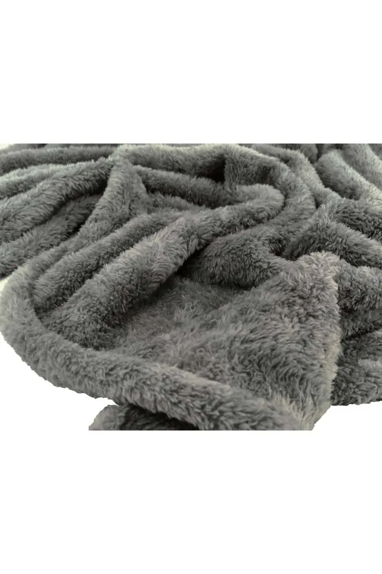 Ecotton Works Wellsoft Gri Renk Kedi Köpek Battaniyesi