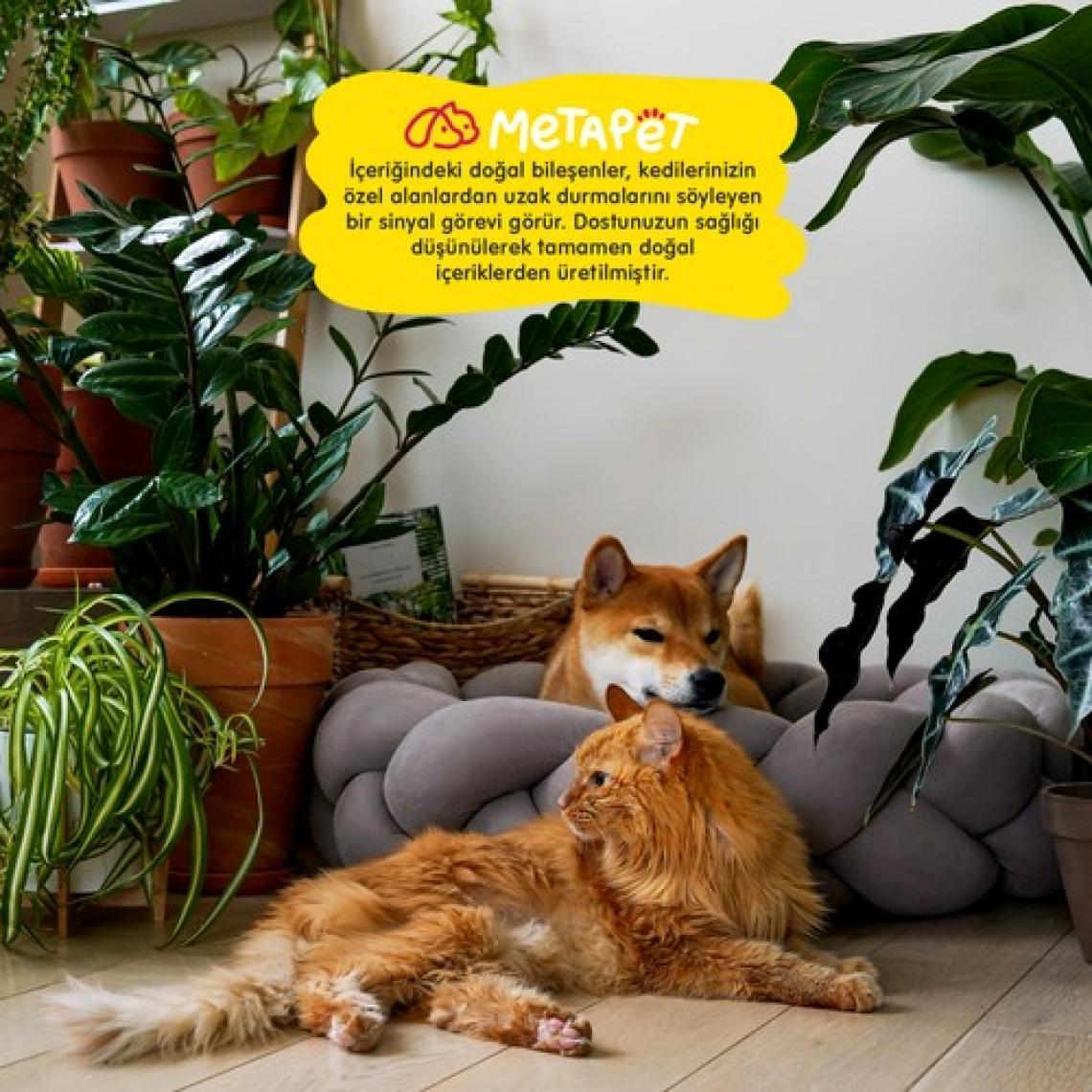 Metapet Organik Kedi Eğitim Spreyi, Tırmalama Işaretleme Engelleyici, Caydırıcı Etkili, Tuvalet Eğitimi