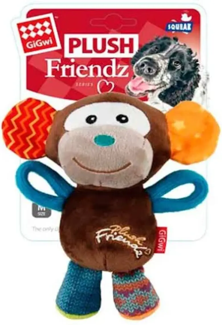 Gigwi Köpek Oyuncağı Plush Friendz Sesli Peluş Maymun