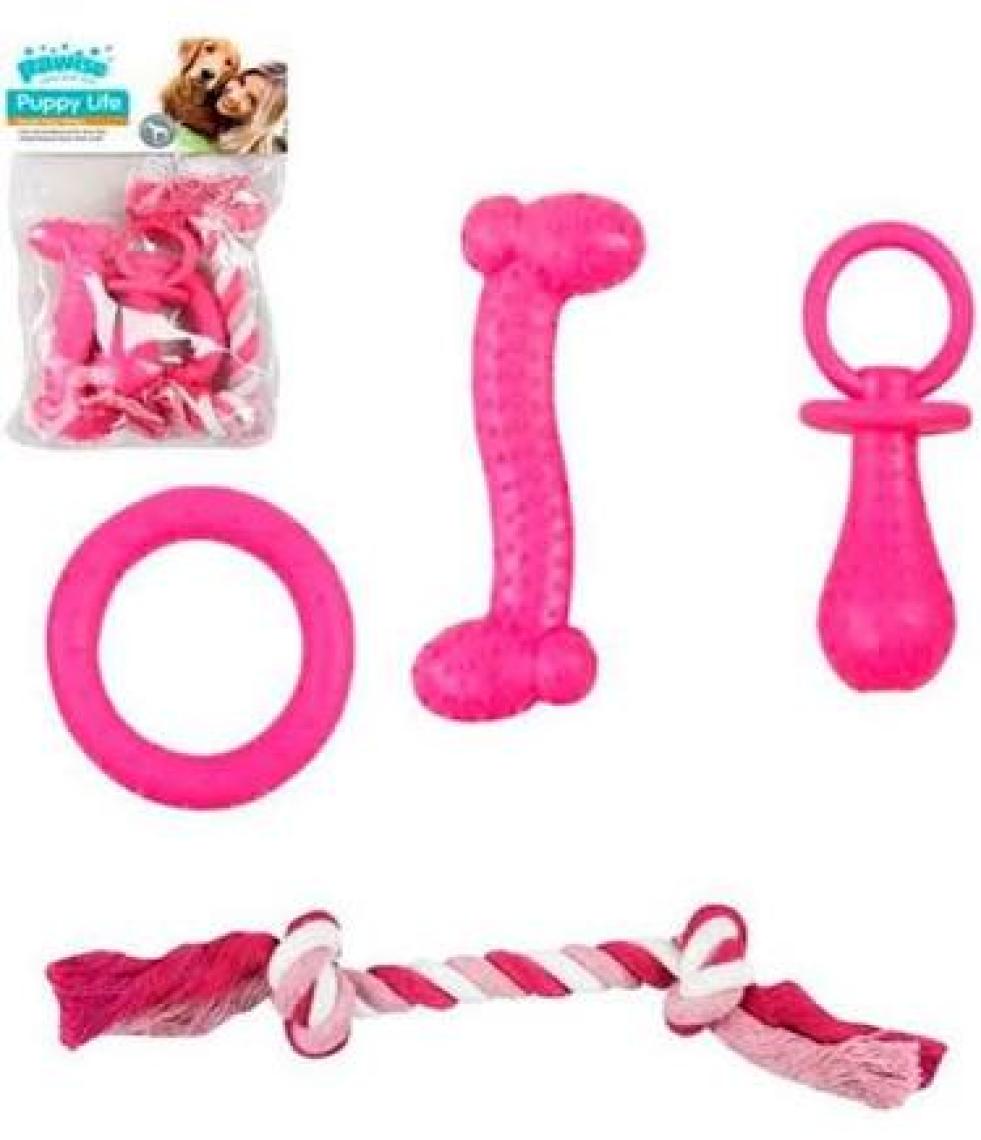 Pawise Puppy Life Oyuncak Seti Pembe