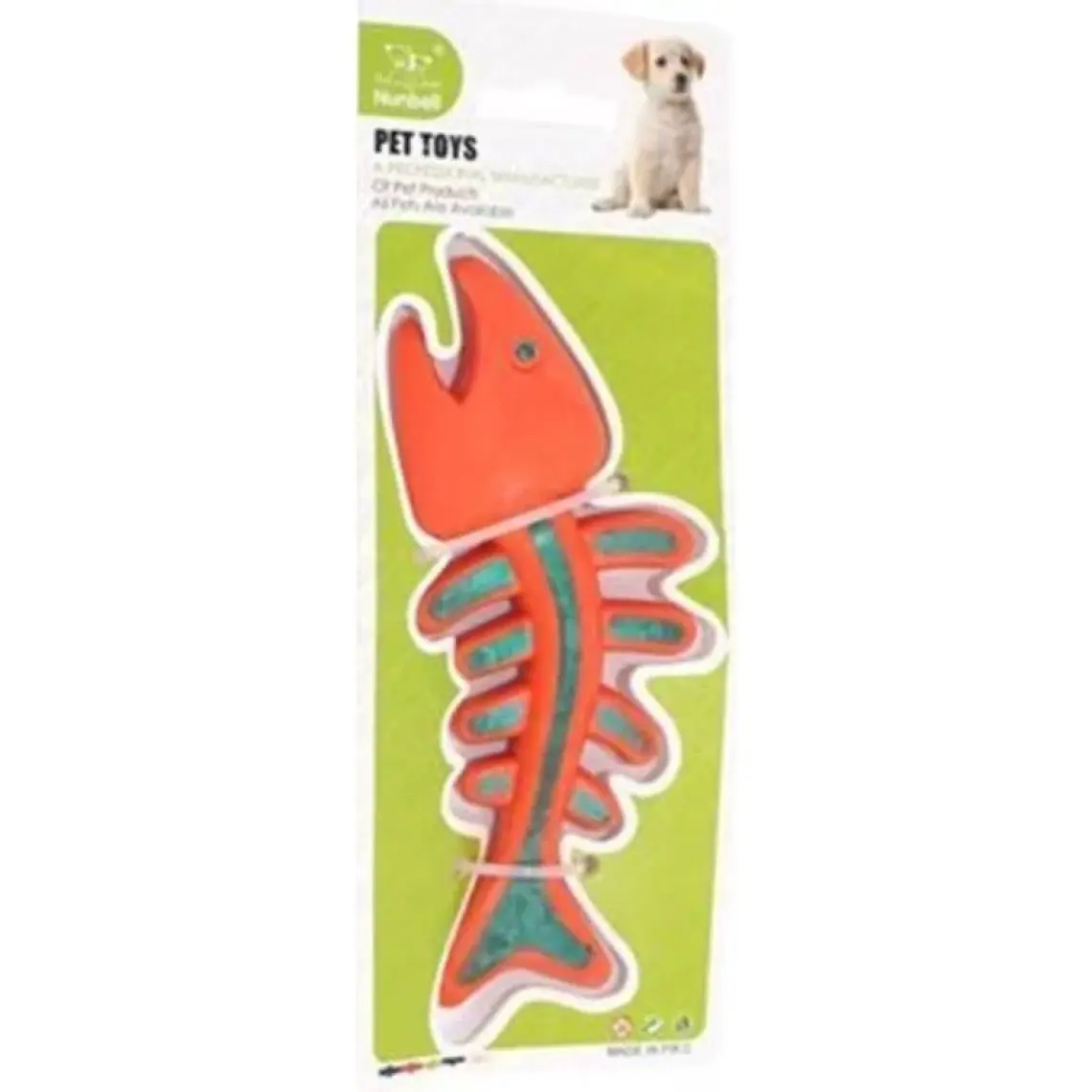 Nunbell Plastik Balık Kemik Köpek Oyuncağı 12cm