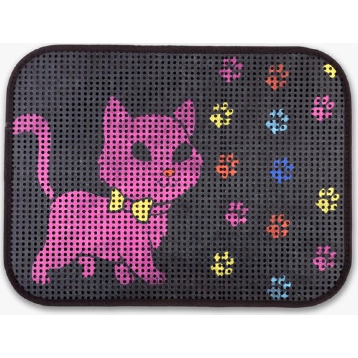 Eryatex Elekli Desenli Kedi Tuvalet Önü Paspası 60 x 45 cm