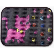 Eryatex Elekli Desenli Kedi Tuvalet Önü Paspası 60 x 45 cm