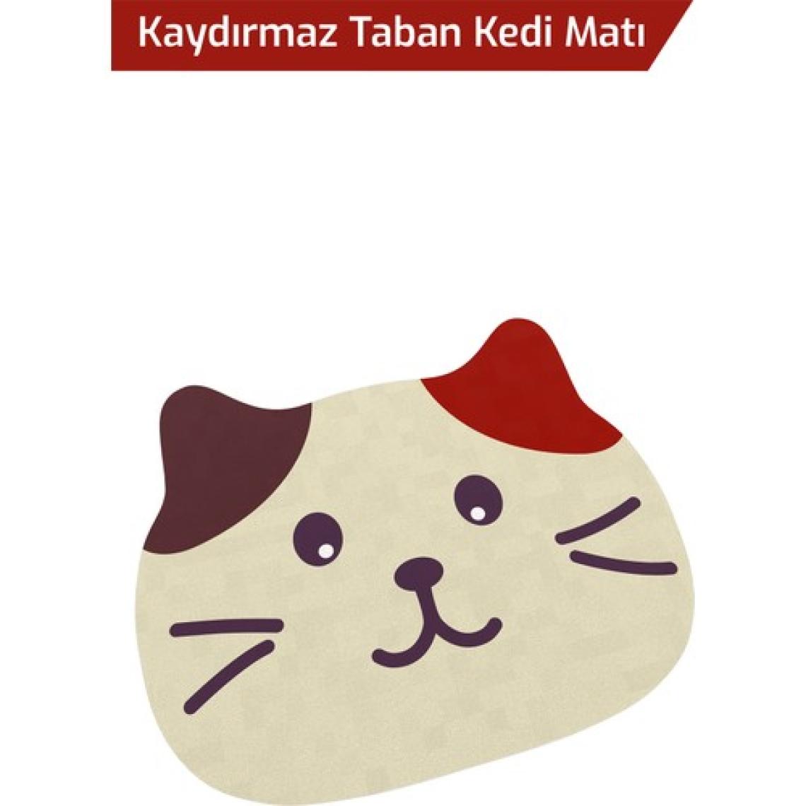 Arnee Kedi Tuvalet Önü Paspası Büyük Boy Desenli Kedi Kumu Paspası 50 x 60 cm