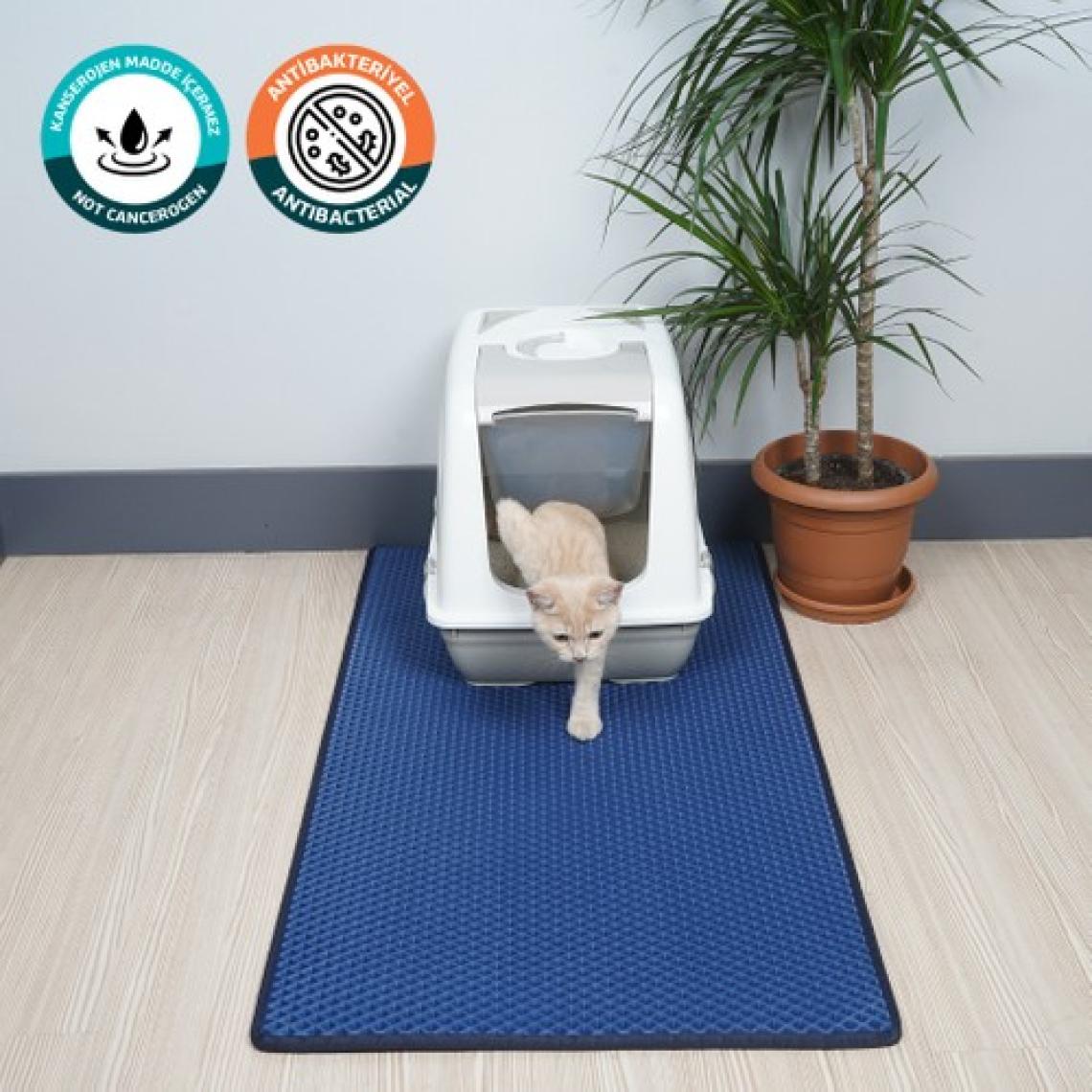 Eva Türkiye 60X110 cm Kedi Tuvaleti Önü Paspası Kedi Kumu Paspası