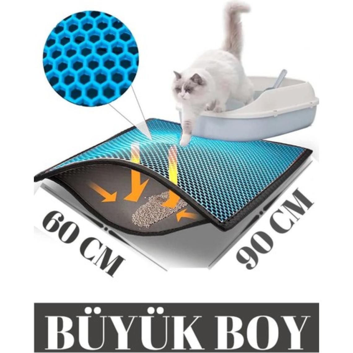 Skyinn Kedi Kumu Paspası Kedi Tuvalet Önü Elekli Paspas Yıkanabilir Silinebilir