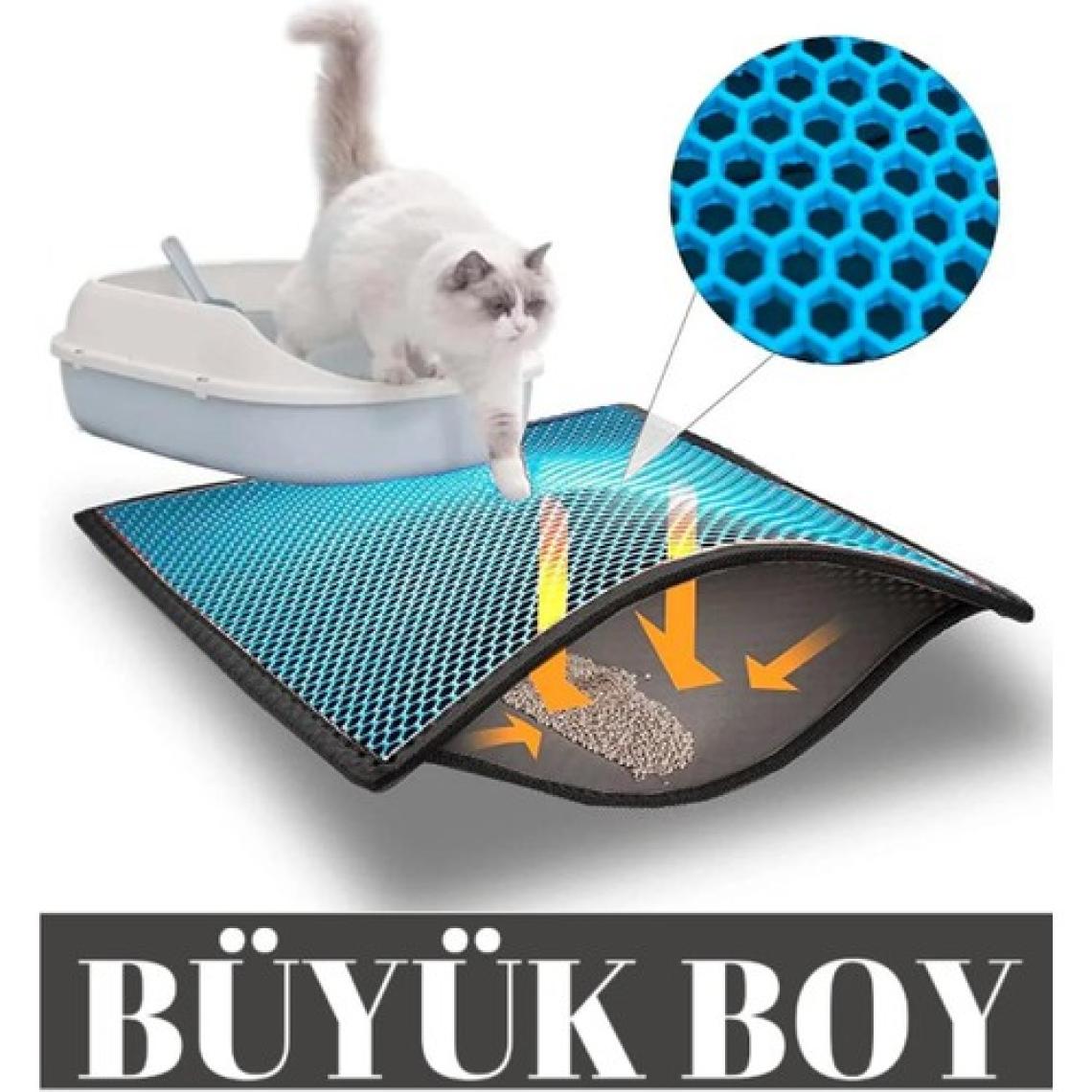 Skyinn Kedi Kumu Paspası Kedi Tuvalet Önü Elekli Paspas Yıkanabilir Silinebilir