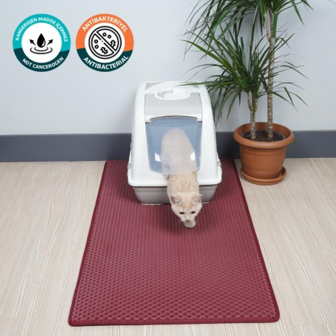 Eva Türkiye 60X110 cm Kedi Tuvaleti Önü Paspası Kedi Kumu Paspası