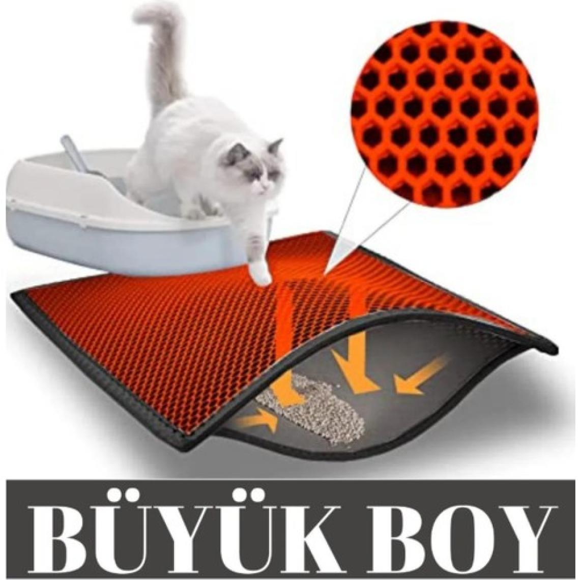 Skyinn Kedi Kumu Paspası Kedi Tuvalet Önü Elekli Paspas Yıkanabilir Silinebilir