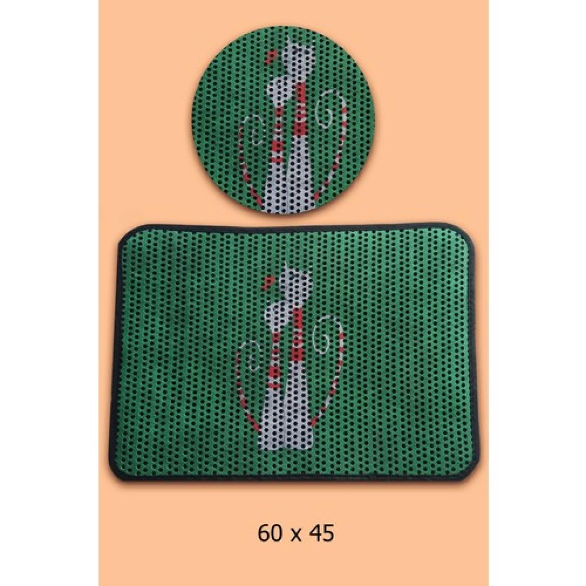 Epilla  Kedi Tuvaleti Önü Elekli Kedi Kumu Paspası -Kravatlı -(60 x45 cm)