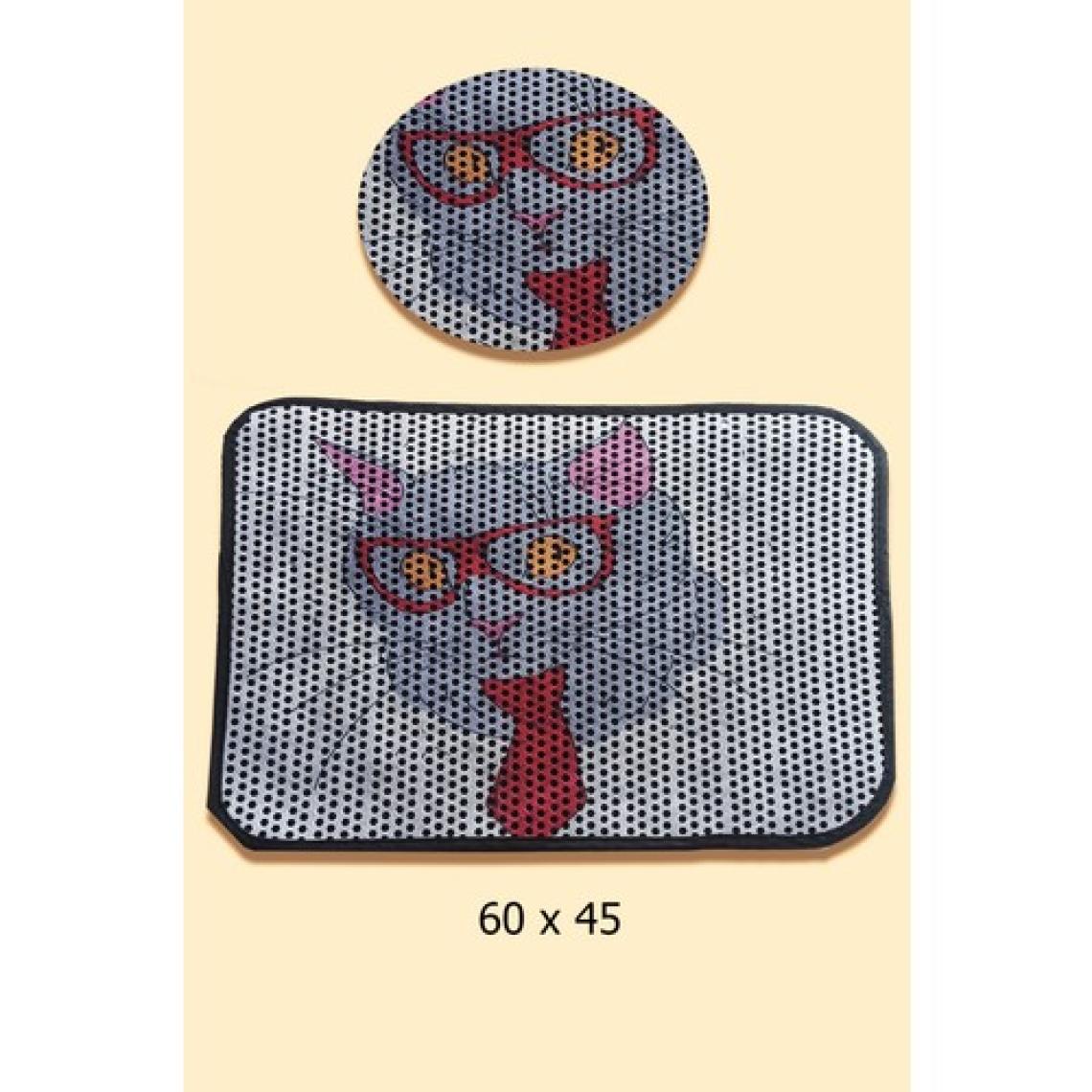 Epilla  Kedi Tuvaleti Önü Elekli Kedi Kumu Paspası -Kravatlı -(60 x45 cm)