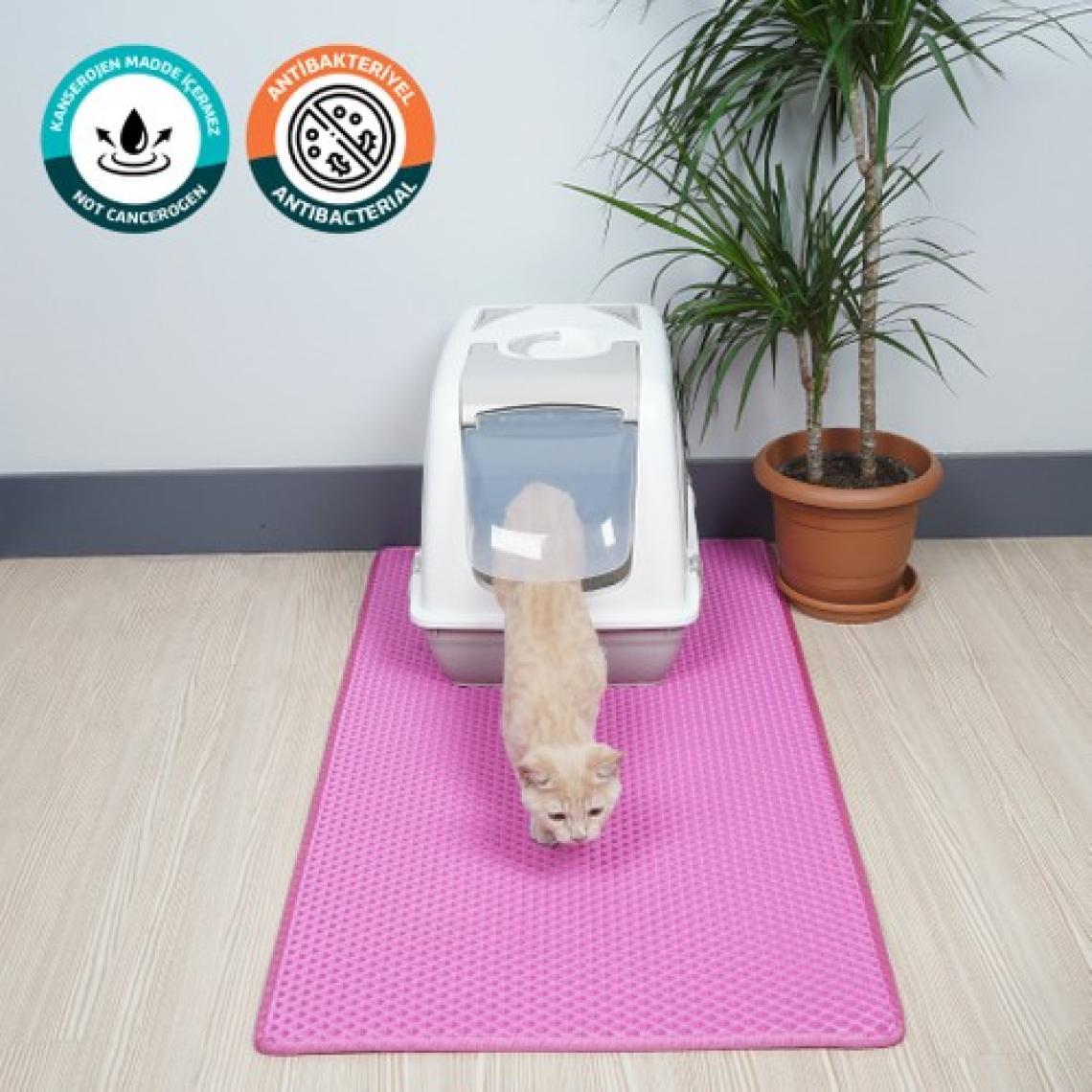 Eva Türkiye 60X110 cm Kedi Tuvaleti Önü Paspası Kedi Kumu Paspası