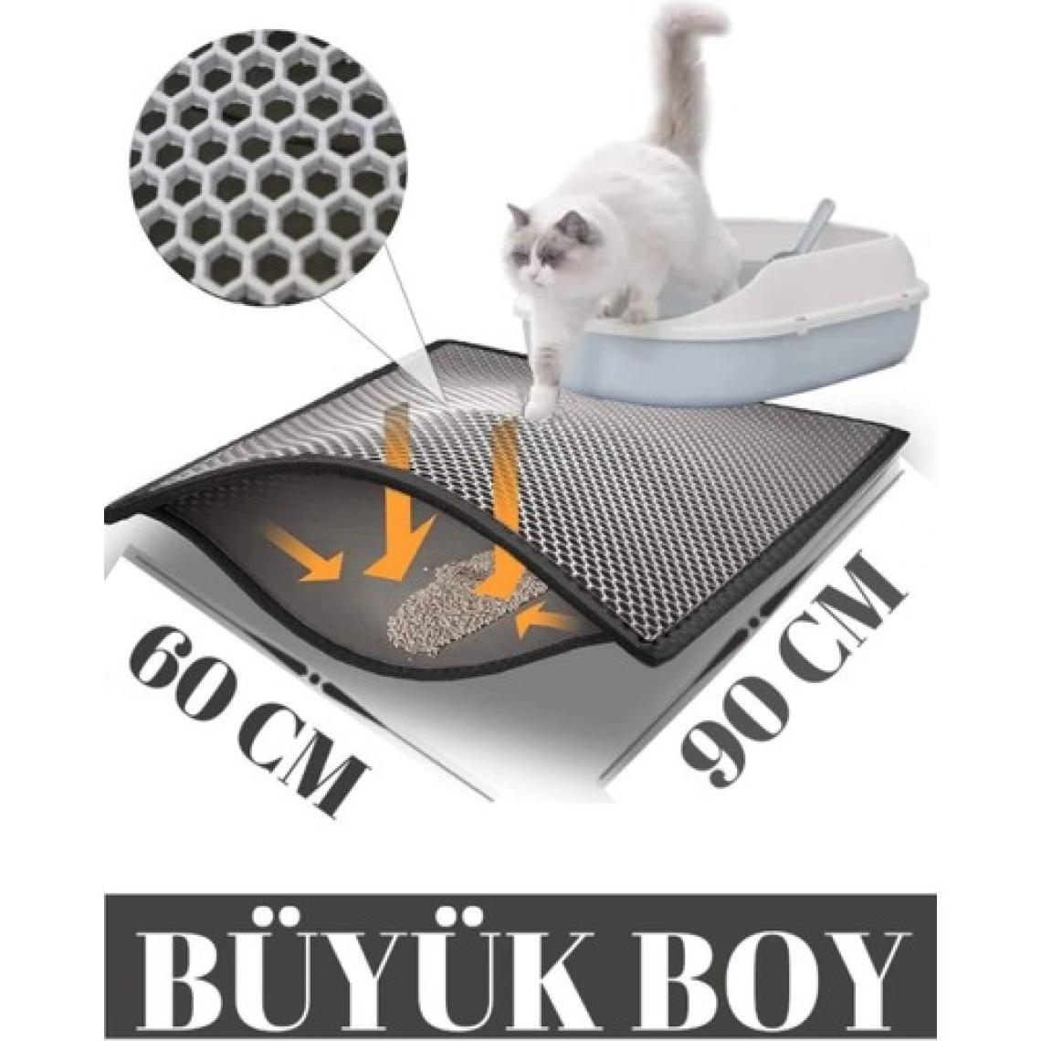 Skyinn Kedi Kumu Paspası Kedi Tuvalet Önü Elekli Paspas Yıkanabilir Silinebilir
