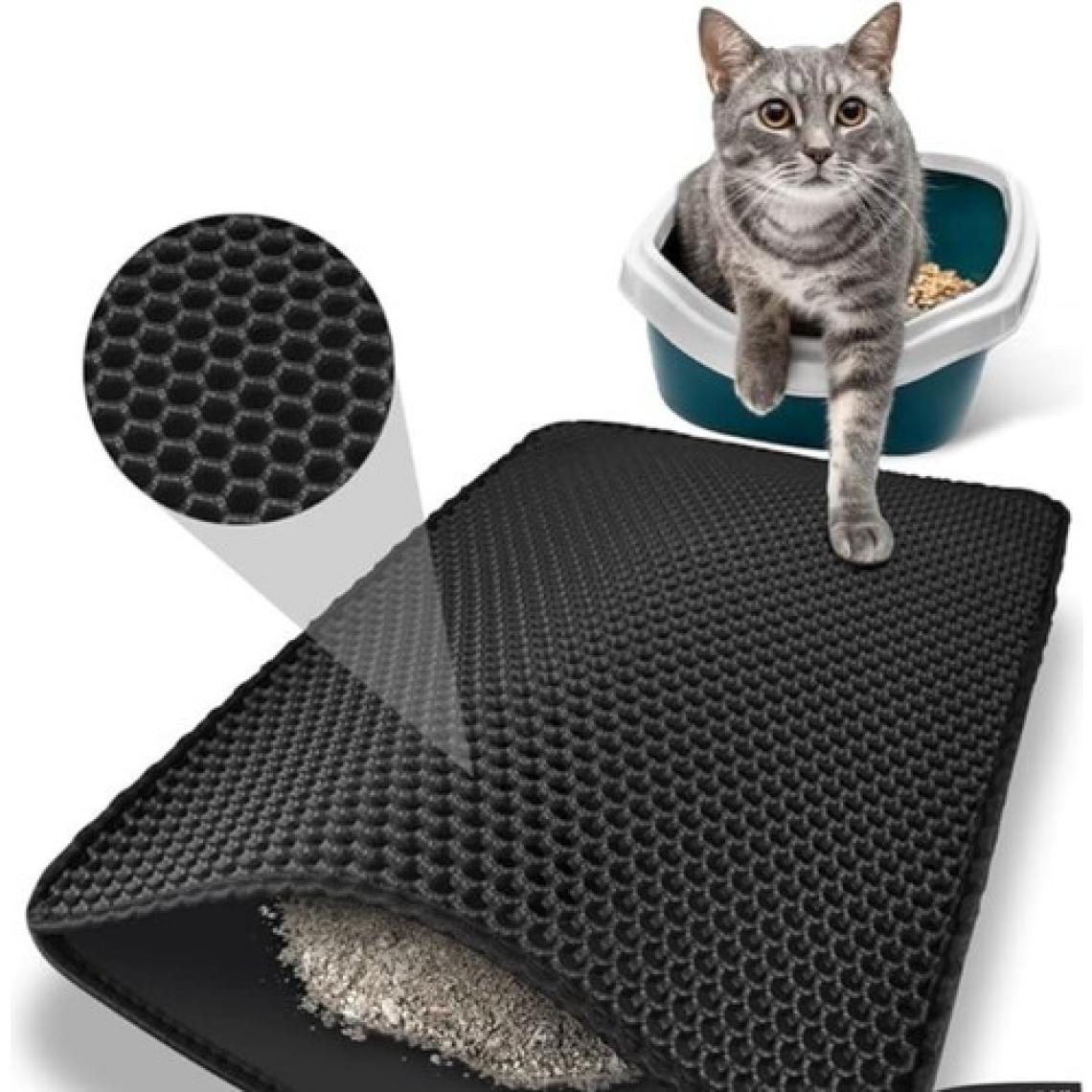 Sebura Büyük Boy Elekli Kedi Tuvalet Paspası Kedi Kumu Paspası Kedi Matı Kedi Köpek Paspası 60 x 40