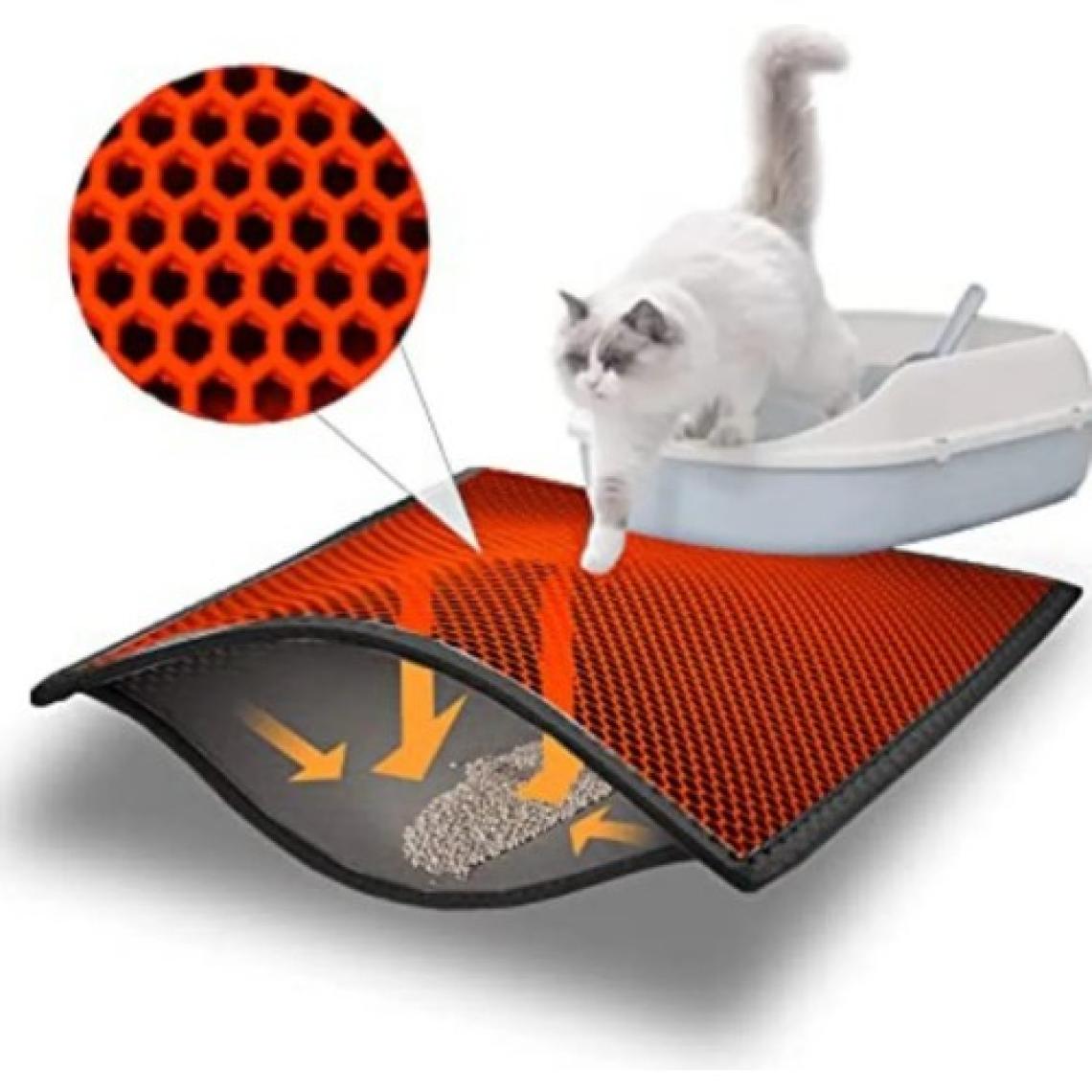 Skyinn Kedi Kumu Paspası Kedi Tuvalet Önü Elekli Paspas Yıkanabilir Silinebilir