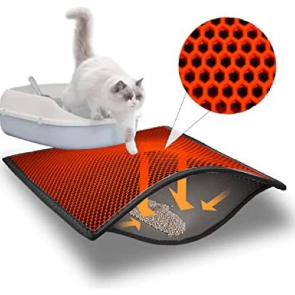 Skyinn Kedi Kumu Paspası Kedi Tuvalet Önü Elekli Paspas Yıkanabilir Silinebilir