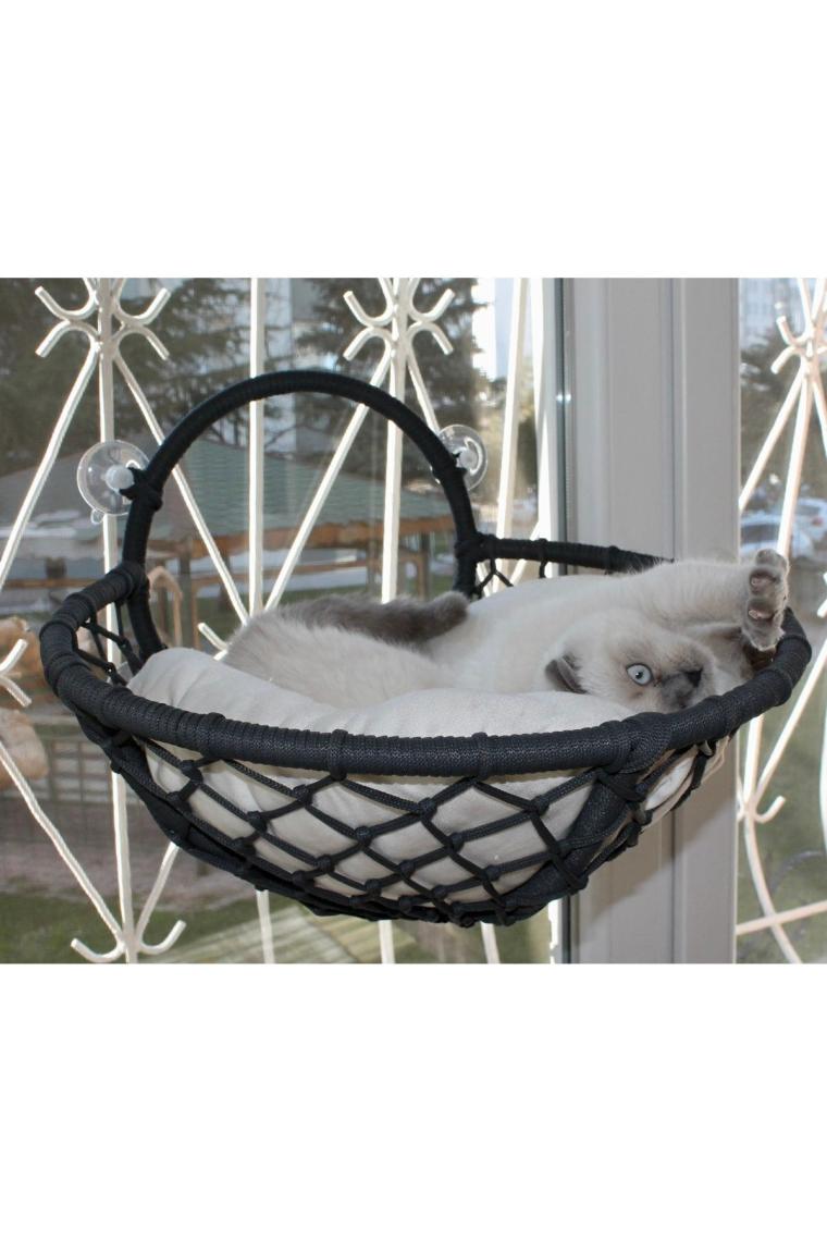 Lüxperi Kedi Cam Yatağı & Vantuzlu Cam Yatağı & Güçlü Vantuzlu Kedi Yatağı