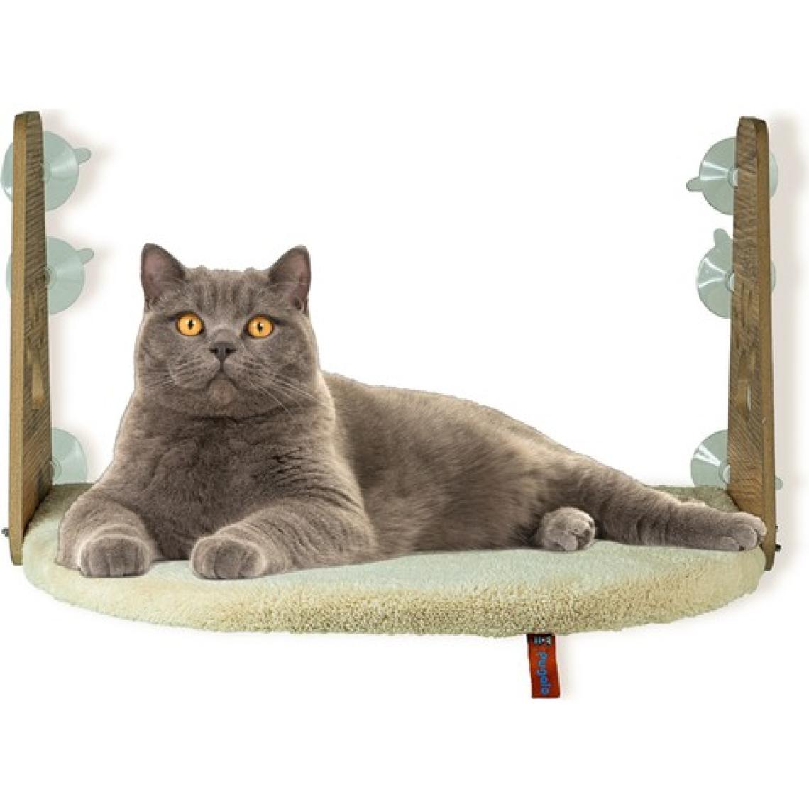 Pugalo  Cam Yatağı Vantuzlu Kedi Cam Yatağı Pugalo Vantuzlu Yatak Krem