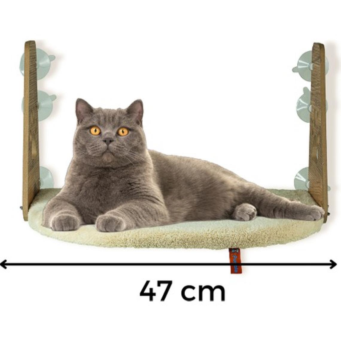 Pugalo  Cam Yatağı Vantuzlu Kedi Cam Yatağı Pugalo Vantuzlu Yatak Krem