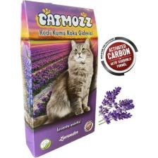 Catmozz Lavander Aktif Karbon Kedi Kumu Lavantalı Koku Giderici Extra Koku Kontrolü Topaklanma 30 gr