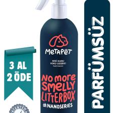 Metapet Nano Series Parfümsüz Kedi Kumu Koku Giderici, Doğal ve Kokusuz/naturel Kedi Tuvaleti Için Sprey, 400 ml