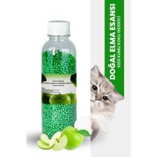 Kedi Kumu ve Tuvaleti Koku Giderici Granül, Elma Ferahlatıcı Etkili, Kokusuz Tuvalet Için, 250ML