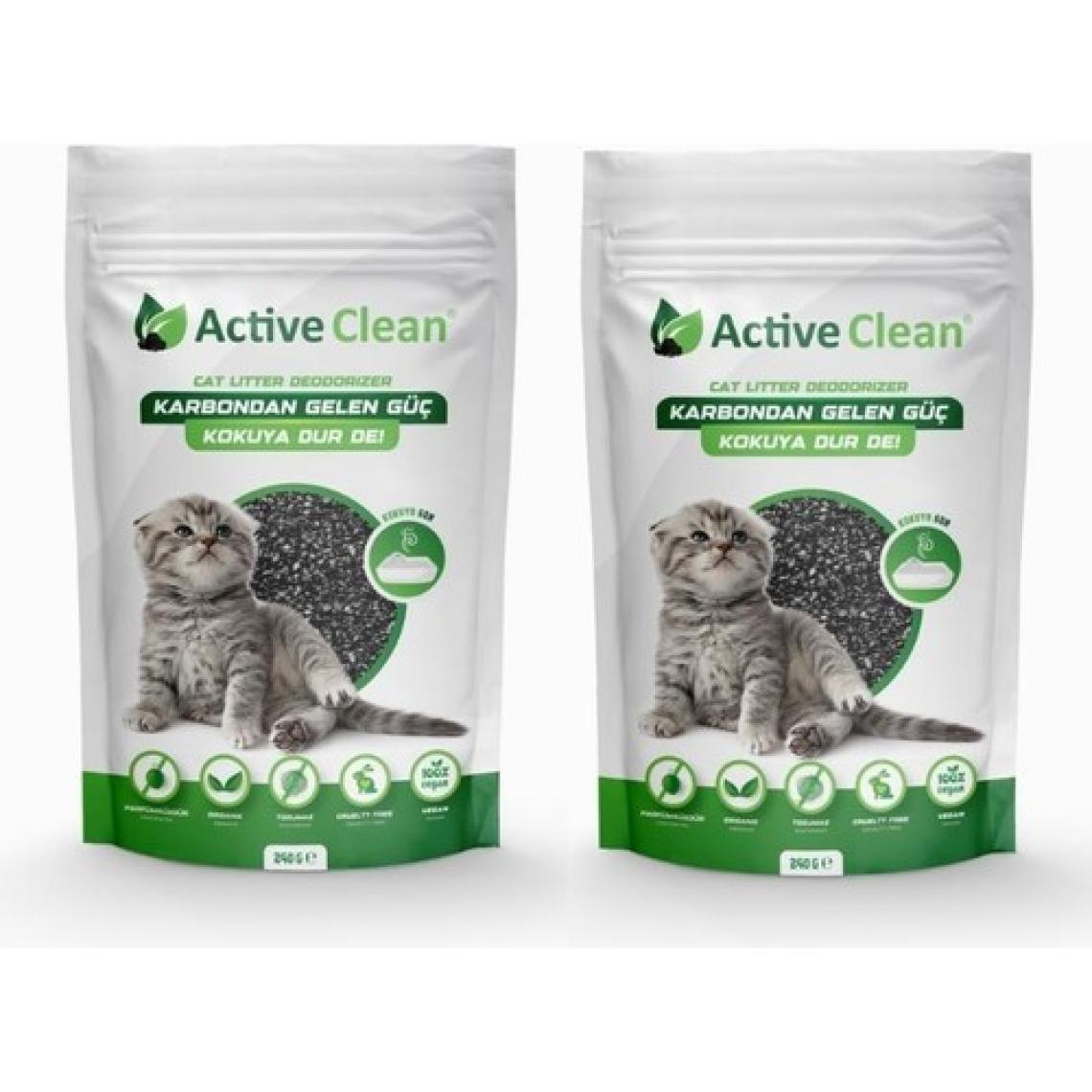Active Clean Kedi Kumu Koku Giderici 240 gr 2'li Set